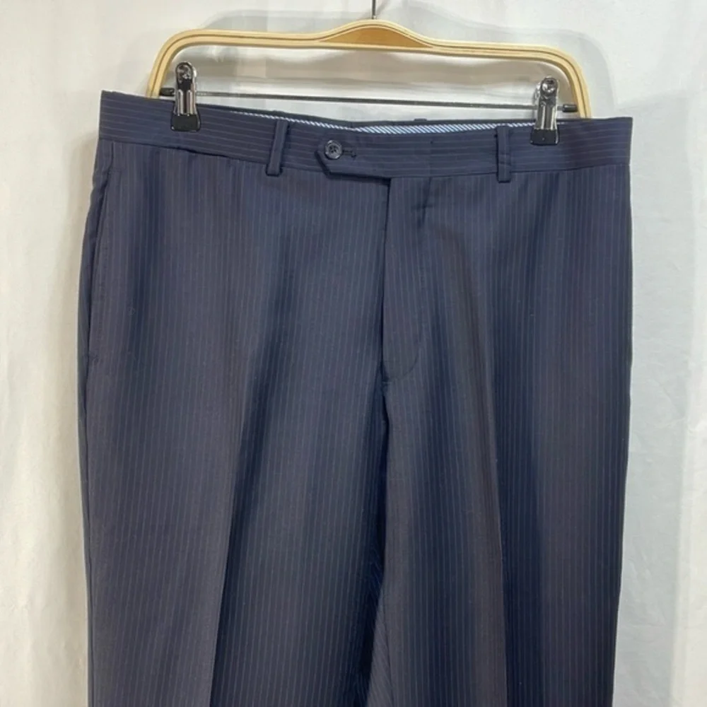 Tommy Hilfiger 100% navy pinstriped trousers